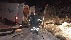 Alanya’nın yüksek kesimlerini kar esir aldı, 11 araç 40 vatandaş mahsur kaldı