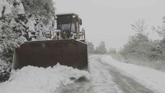 Büyükşehir ekiplerinin karla mücadele çalışmaları sürüyor