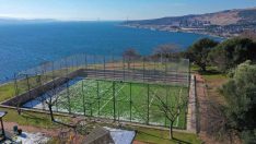 Halı sahanın manzarası hayran bırakıyor