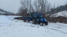 Kar yağışı MASKİ’nin çalışmalarına engel olmadı