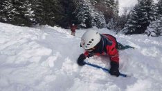Kış dağcılık eğitimleri devam ediyor