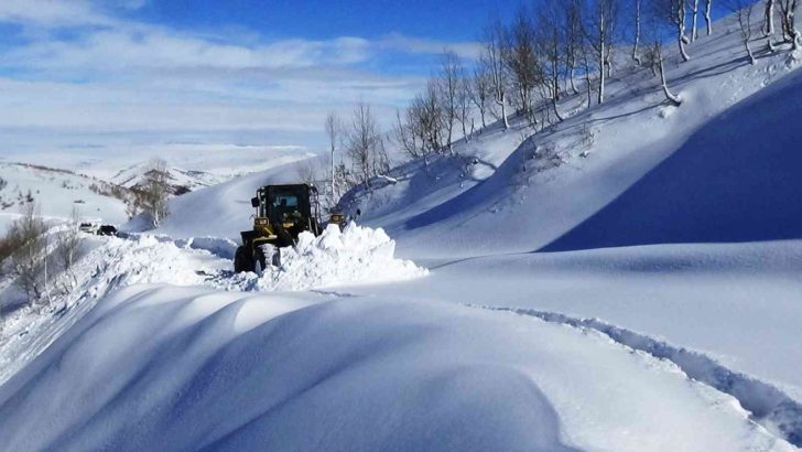 Muş’ta kar kaplanları 11 bin 500 kilometre karla mücadele yaptı