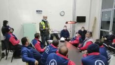 Saha personellerine iş güvenliği anlatıldı