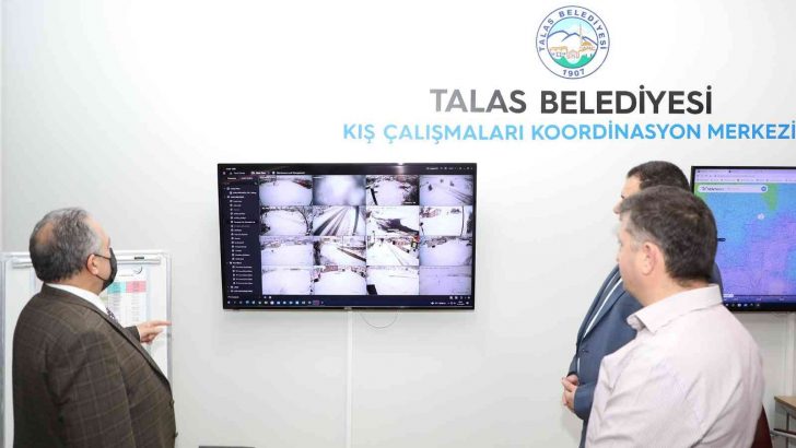 Talas’ta kış çalışmaları bu merkezden koordine ediliyor