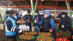 Talas’ta pazar esnafına sıcak çorba