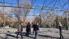 Yenimahalle Belediye Başkanı Yaşar yeni sera inşaatını denetledi